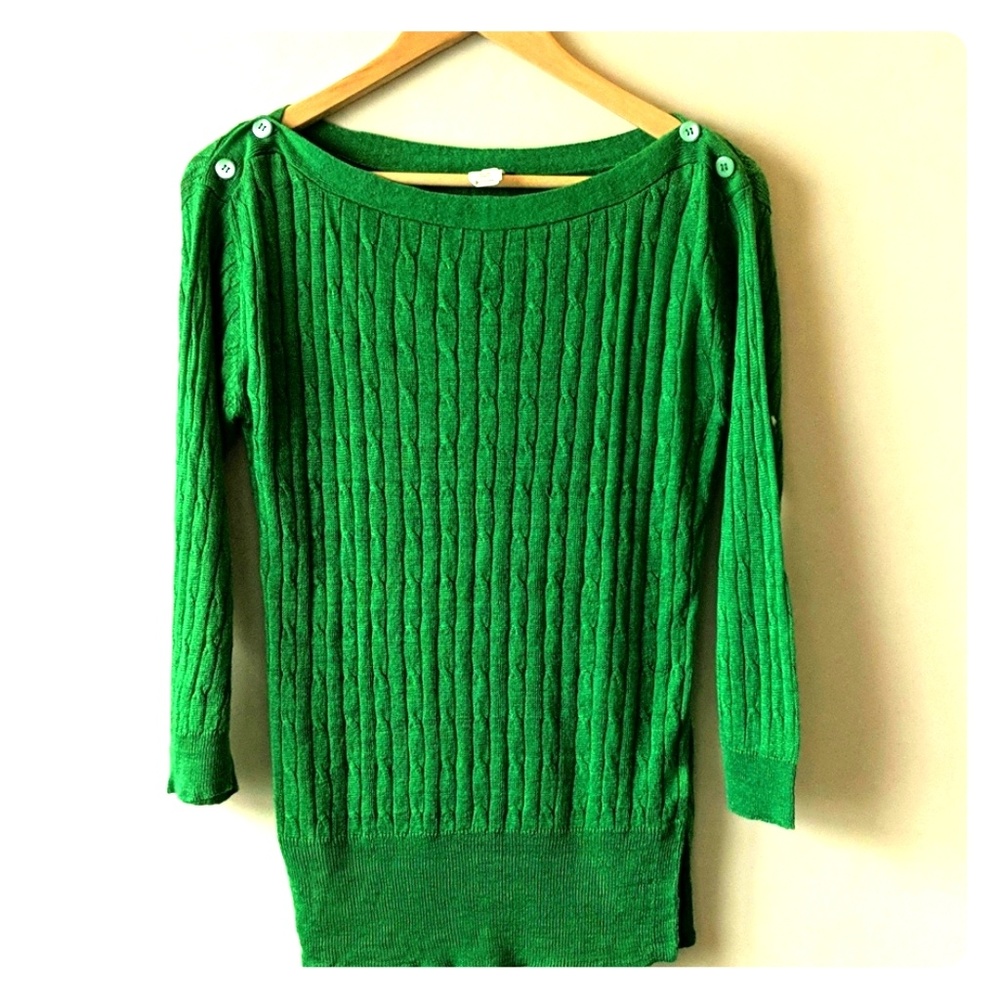 J Crew Cable Knit Sweater